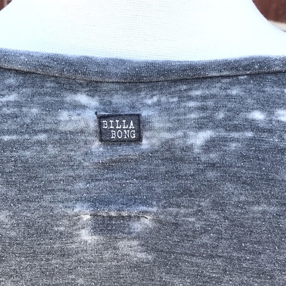 Billabong Gray Cactus 🌵 Print T-Shirt Size Small - Picture 4 of 11